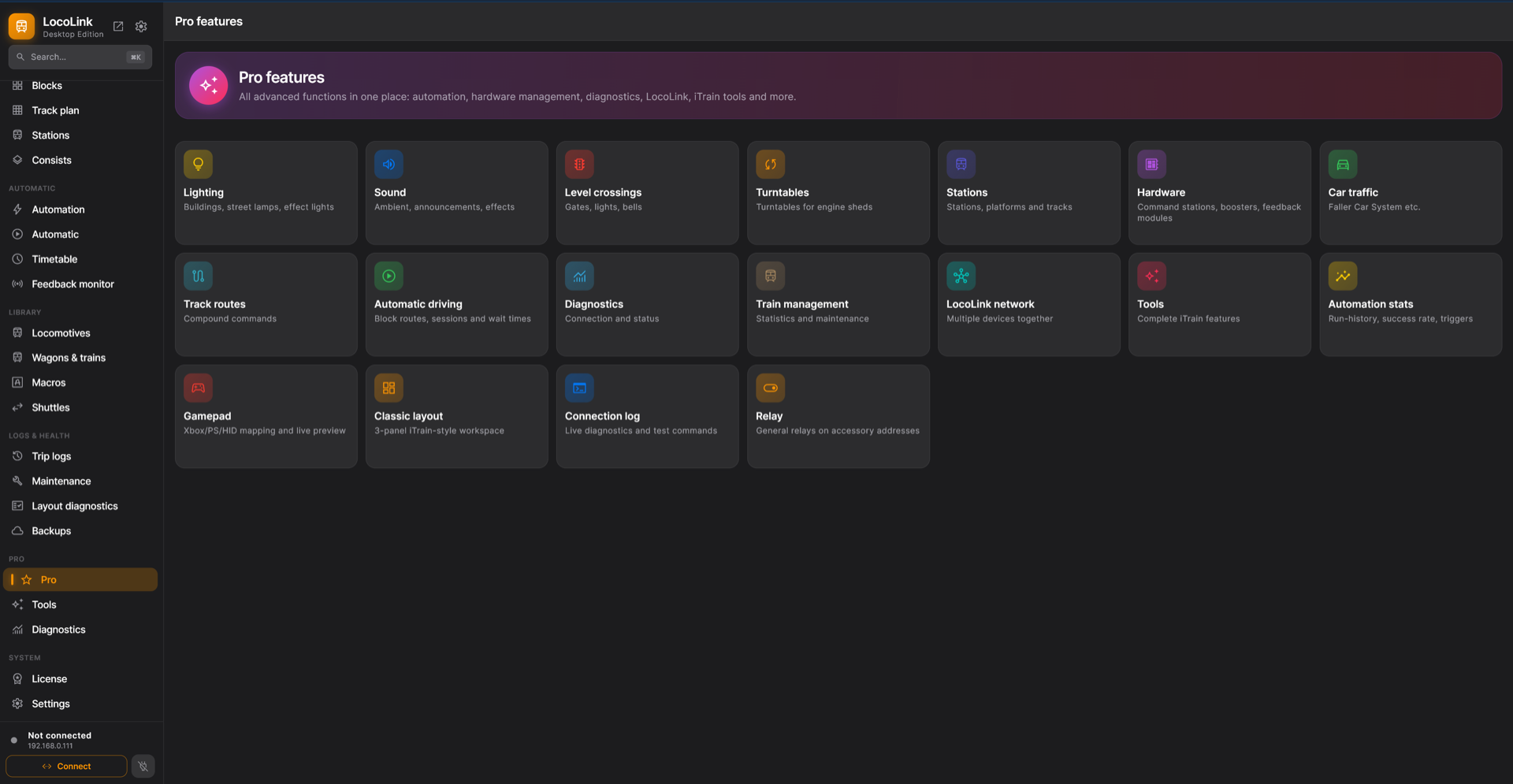Pro features overview — every advanced tool in one place