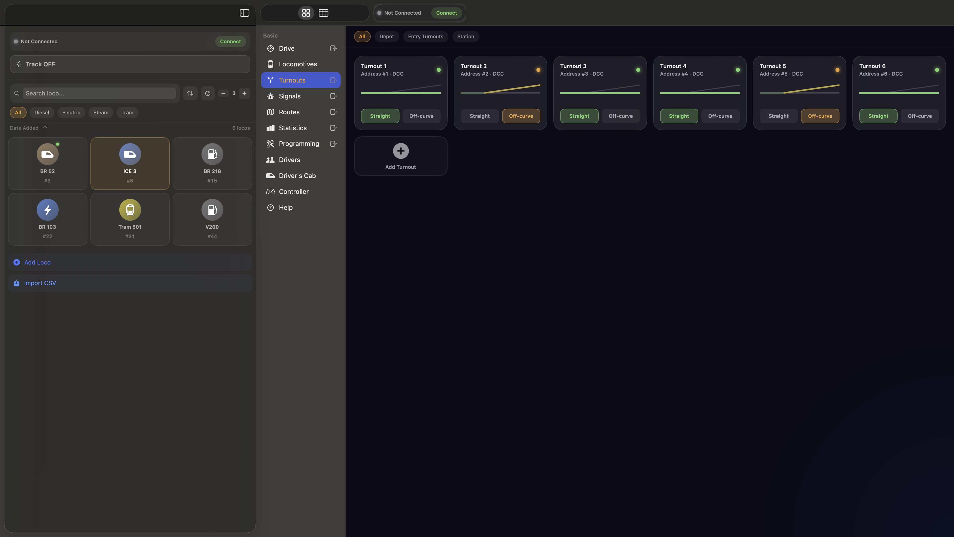 Driver's Cab Interface