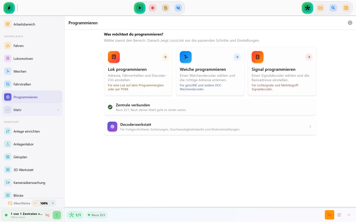 LocoLink DCC Decoderwerkzeuge im Modellbahnsoftware Test