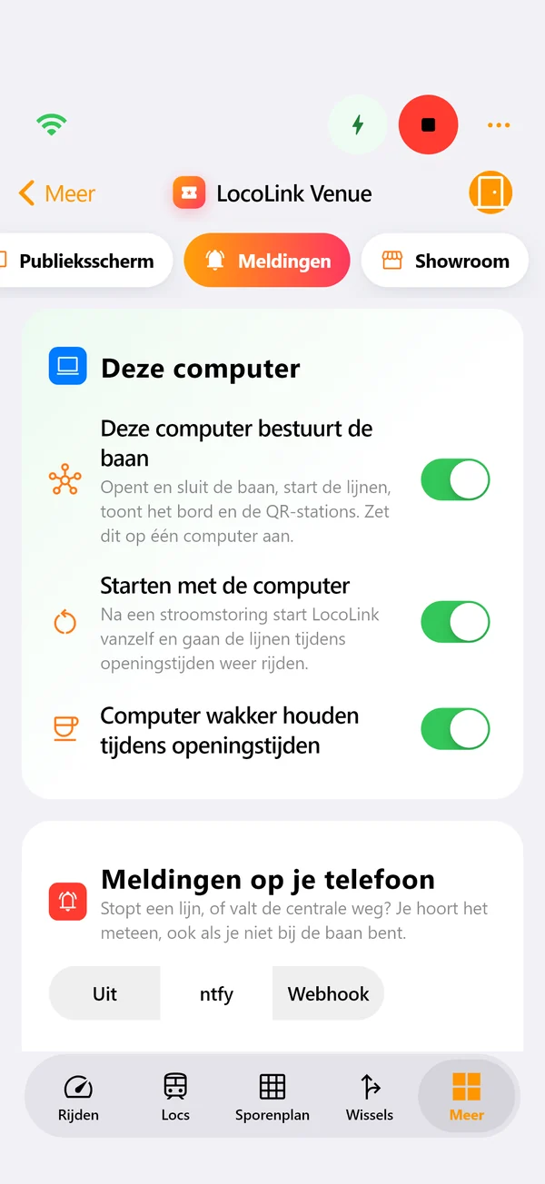 LocoLink Venue op een iPhone