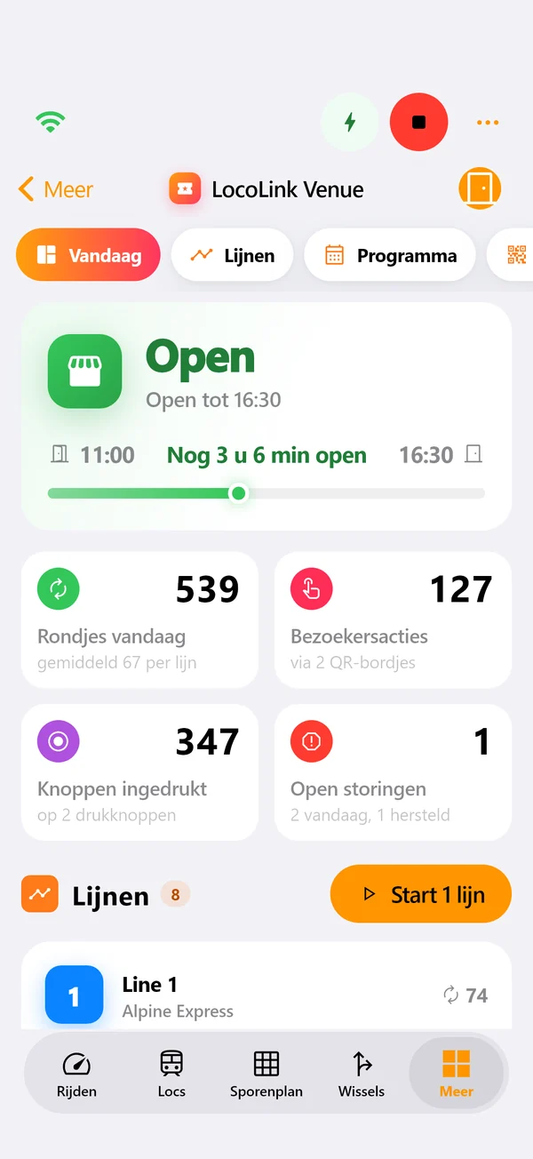 LocoLink Venue op een iPhone